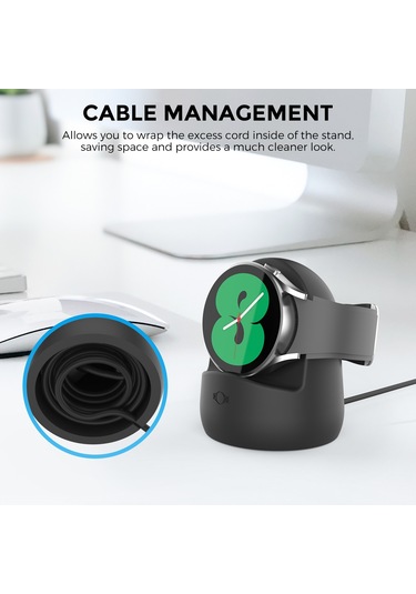 Ahastyle Pt181 Galaxy Uyumlu Watch 3/4 / Aktif / Aktif 2 Beyaz İçin Silikon Şarj Standı İzle