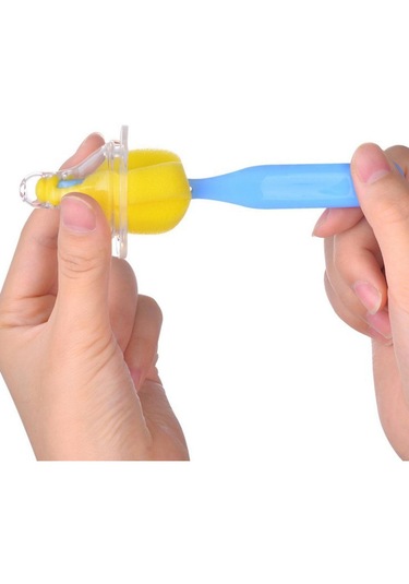 Evrensel 360 Döner Biberon Emzik Emzik Sünger Fırçası Temizlik Malzemeleri