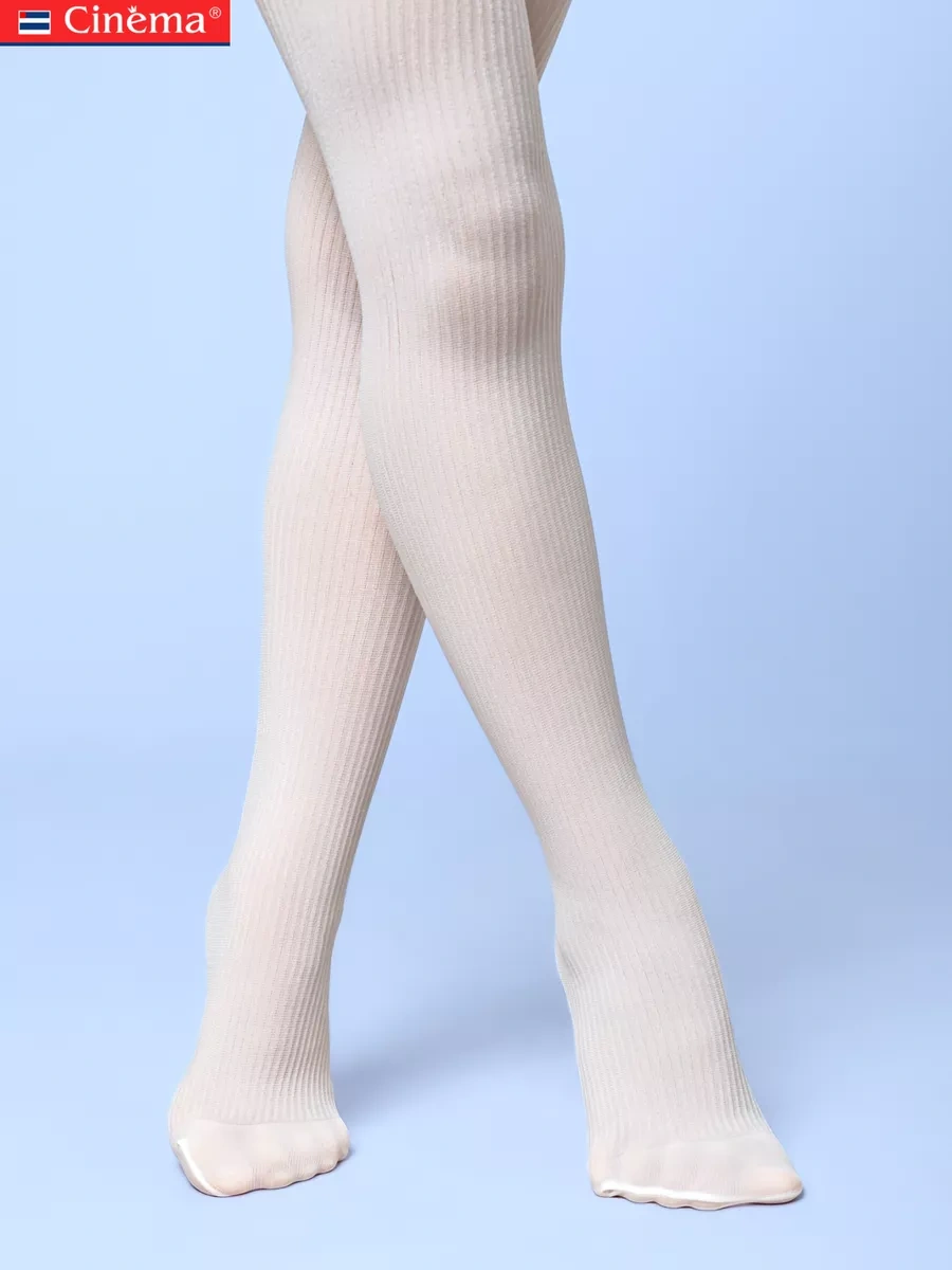 Cinema Kızlar İçin Okul Beyaz Çizgili Külotlu Çoraplar 28750453 Beyaz