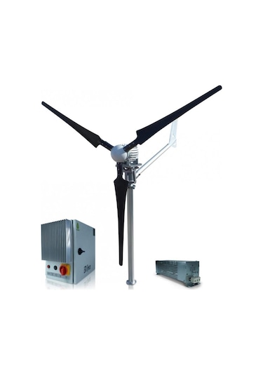 İsta Breeze Set İ 1500w Windsafe Korumalı 48v Rüzgar Türbini + Wind Pro Şarj Kontrol