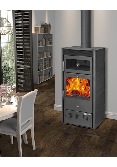 Hoşseven Rose Fırınlı Şömine Soba Odun Kömür Sobası