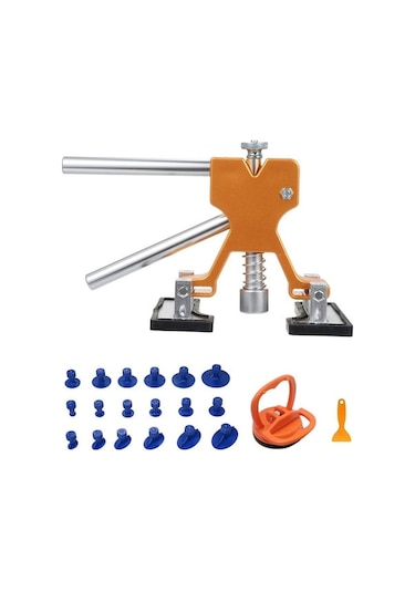 Yaozixa 21 Parça Araba Çukur Tamir Aleti - 18 Yastıklı Süpürge Sistemi