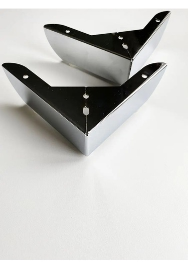 Lamel66 Mobilya İçin Krom Köşe Destek H 50mm, 2 Adet 142754912 Krom