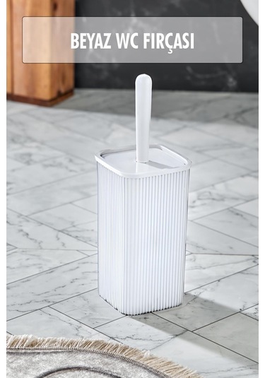 Wc Fırçası & Tuvalet Fırçası Beyaz 2 Parça Beyaz