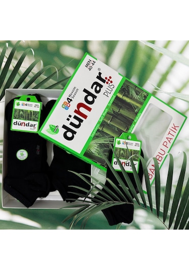 Erkek Bambu Dikişsiz Kokulu Patik Çorap Siyah 6'lı Ve 12'li Siyah