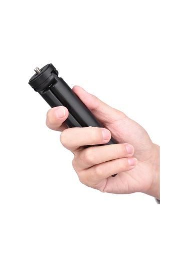 Hafif Mini Masaüstü Tripod Alüminyum Alaşımlı Tripod Standı 1/4 İnç Vida Anahtarı İle Dslr Ildc Kamera Video Kamera Projektör İçin Siyah