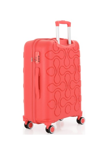 Mçs Polipropilen 3lü Valiz Seti Orta & Kabin & Makyaj V376 S23sy1000052-set 00022 Mercan