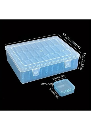 30 Izgara 5.5 Beyaz İç Kutu + Dış Kutu 30 Izgara Saklama Kutusu, Renkli Ve Taşınabilir A