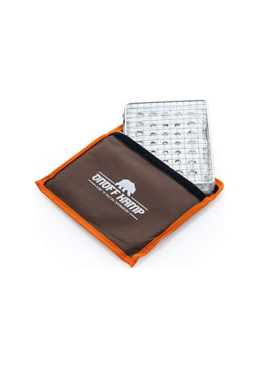 Katlanır Kamp Sobası Izgaralı Taşınabilir Outdoor Kamp Ocağı Paslanmaz Çelik Gümüş