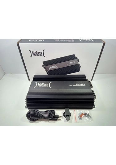 Mobass Amfi 4 X 60 Rms Ses Ve Bass Amfisi Mobass Mb-600.4 Ab Class Oto Anfi