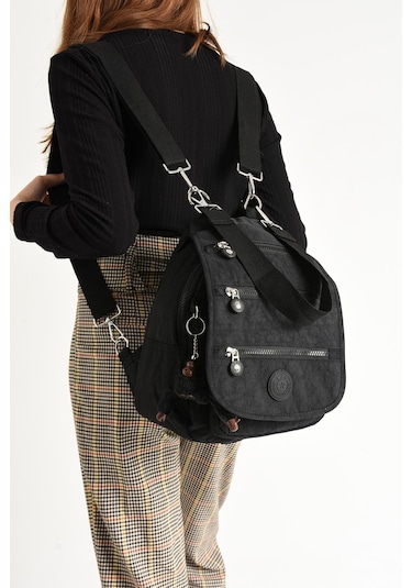 Ultra Hafif Kadın Sırt Ve El Çantası Siyah Model: 571-5a - Siyah