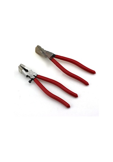 Yunboo 8 İnç Cam Kenar Düzeltici Pense, Kırmızı Saplı Ergonomik Tasarım, Cam İşleri İçin Hassas Kullanım, Dayanıklı Konstruksiyon