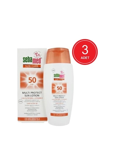 Sebamed Multi Protect Güneş Losyonu Spf 50 3 x 150 ML