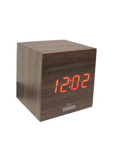 Eastar Ahşap Guguklu Balerin Duvar Saati Hediye Küp Masa Saati Kahverengi