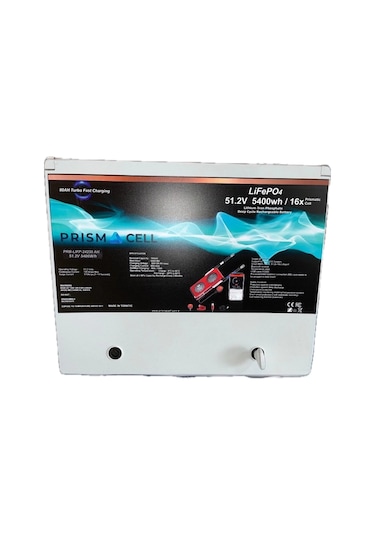 Prismacell 51.2 105ah 105a 105 Amper Lifepo4 Akü Abs Kasa 48v 100 Amper Lityum Batarya Solar Akü