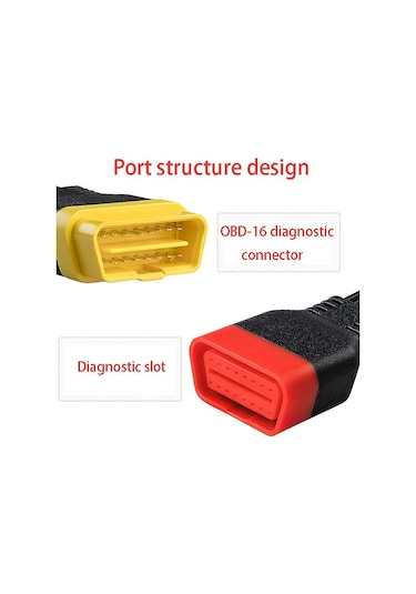 Launch X431 V/easydiag 3.0/mdiag/golo Ana 16 Pin Erkek - Dişi Kablo İçin Yeni Obd Obd2 Uzatma Kablosu Konnektörü 36 Cm