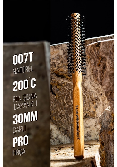 Elsa Professional 007 İnce Natürel Erkek Saç Fırçası
