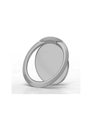 Goldenqian Son Derece Ince Lüks Metal Cep Telefonu Soket Tutucu Evrensel Telefon Manyetik Araç Braketi Standı Aksesuarları Parmak Yüzük Silver Silver