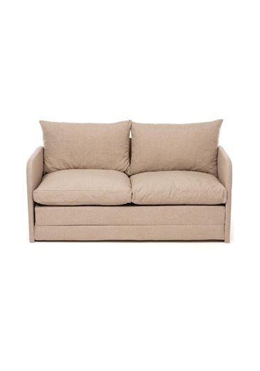 Pafu Saga İkili Katlanır Yataklı Koltuk Keten Krem