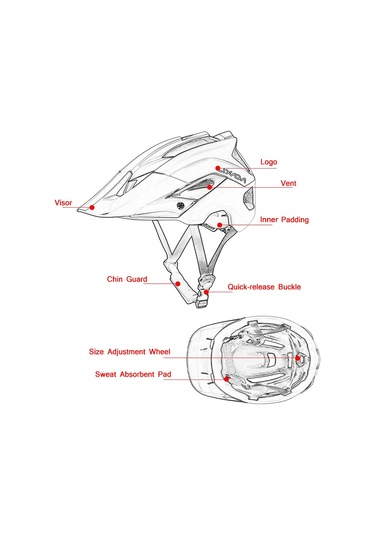 Lixada Jc-006 Dağ Bisikleti Kaskı Beyaz