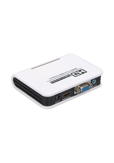 Sones 1080p Hdmı - Vga Adaptörü Dijital - Analog Video Ses Dönüştürücü Kablo Xbox 360 Ps3 Ps4 Pc Dizüstü Tv Kutusu Projektör Beyaz