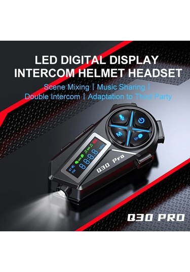 Kask Bluetooth 5.4 Kulaklık El Feneri Aydınlatma Led İle 500m Ara Bağlantı 2 İn 1