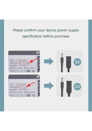 Monyee Usb'den 12v Dc Çevirici Kablo, 5.5 2.1 Bağlantı İle Taşınabilir Güç Dönüştürme