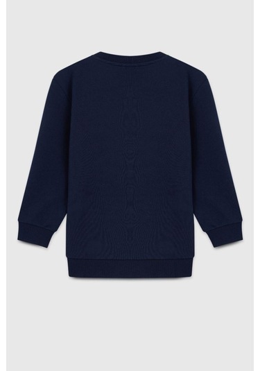 United Colors Of Benetton Erkek Çocuk Bnt-b23342 Sweatshirt Lacivert-2129 Lacivert