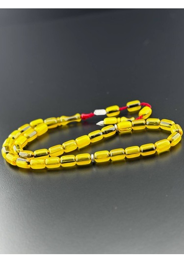 Özel Döküm Sıkma Kehribar Tesbih Hcz-model Fvmvmt Sarı