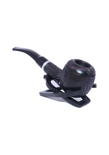 Pipsan Pipo Gravür İşlemeli Half Bent - Siyah