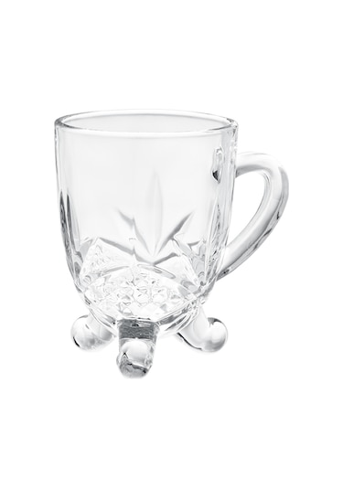 Dublin 4'lü Çay Fincanı Seti - Şeffaf - 210 Ml Çok Renkli