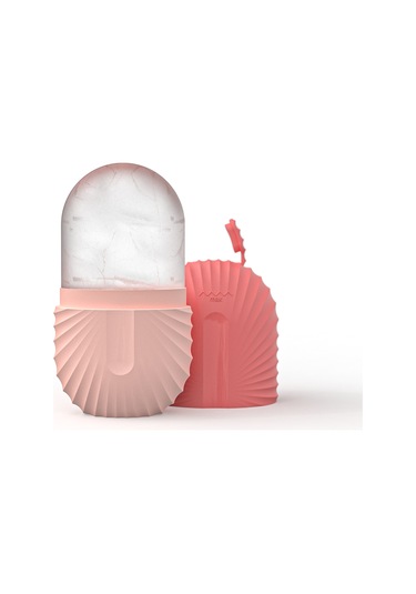 Jeehugo Gül Desenli Pembe Multifonksiyonel Cilt Bakımı Aleti: Kılcal Çizgileri Azaltır, Cilt Tonunu Parlatır, Ödemden Kurtarır - Dıy Buzlu Roller Çok Renkli