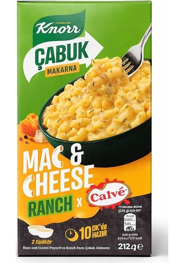 Knorr Mac Cheese Çabuk Makarna 212 Gr Original Ve Ranch 4 Lü Set