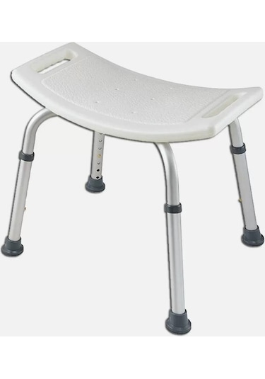 Yüksekliği Ayarlanabilir Paslanmaz Banyo Taburesi 37.5 - 55 CM