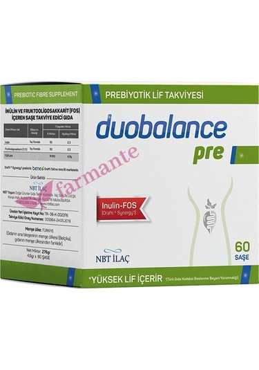 Duobalance Pre Prebiyotik Lif 60 Saşe