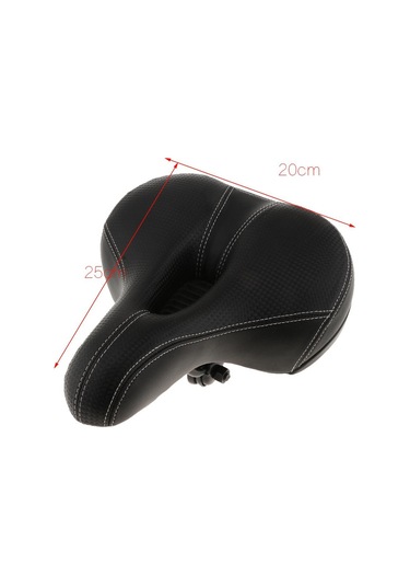 Homyl Çift Yaylı Süspansiyonlu Şok Emici Deri Bisiklet Siyah