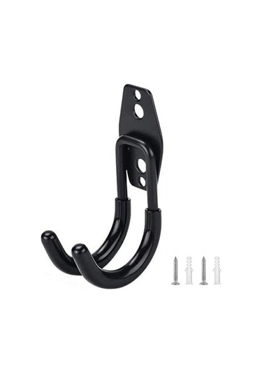 Ağır Hizmet Tipi Çok Amaçlı Garaj Askısı: 30 Kg Taşıma Kapasiteli, Paslanmaz Çelik, Kaymaz Pvc Kaplama, Kolay Montaj, Siyah Siyah Siyah