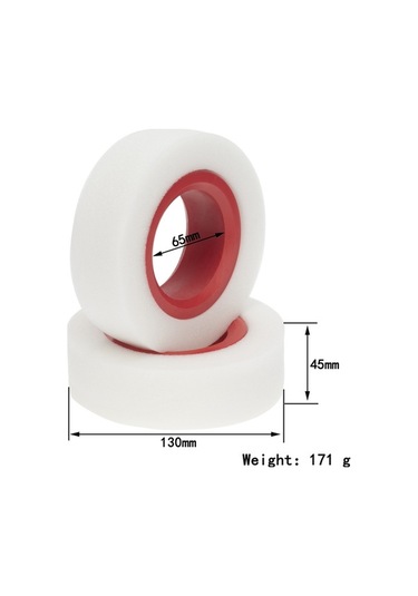 Pazly Yumuşak Wraith Ve Tpe Scx10 Lastik Köpük Katmanlı İçin Geeroyoo Dolgusu Çift 130mm Wb