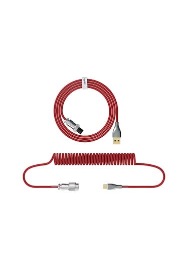 Geeksen Hxsj H-1 Mekanik Klavye İçin Tip-c'den Usb'ye Esnek Nylon Örgülü Kablo, Çoklu Renk Seçeneği