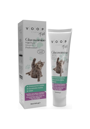 Voop Pet Glucosamine Paste Kediler İçin Eklem ve Kas Desteği 100 G