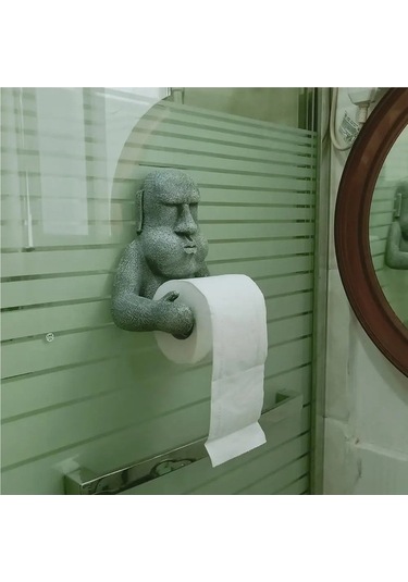 Jialan Rulo Kağıt Havlu Tutucu Paskalya Adası Moai Kağıt Diğer Qq Diğer