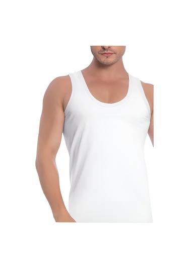 Erkek Bambu Atlet 3'lü 3052 Beyaz