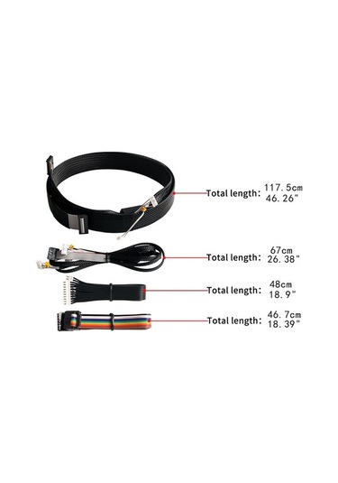 Trendooze Profesyonel Kablo Kombinasyonu - 20x15x4cm, Kullanışlı Paket Paket Boyutu 20cmx15cmx4cm