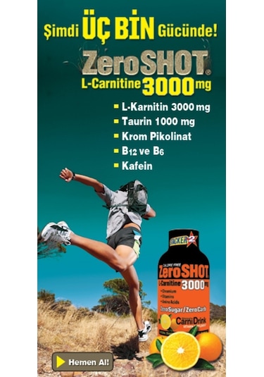 Stacker Zeroshot 3000 Mg X 12 L-Carnitine Portakal