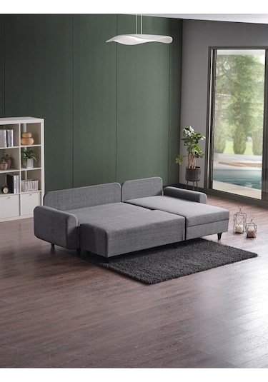 Kagu Corner Flavia Köşe Takımı Puflu Gri