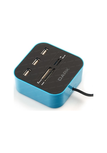 Dark Dk-Ac-Ucr202Bl 3Xusb2.0 Microsd/Sd/Mmc/M2/Ms Pro Duo Kart Ok