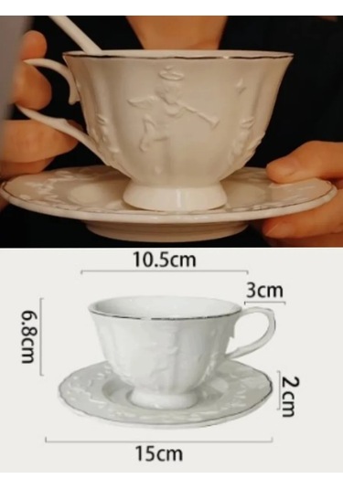 Arthomes 250 Ml Çay Takımı, Bardak Ve Fincan Takımı, Hediye 480844893 Beyaz