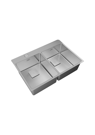 Teka Forlinea Rs15 2B 740 (Auto) Çift Hazneli Tezgahüstü/Tezgahasıfır (Flush) Paslanmaz Çelik Eviye - 115030011