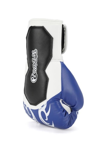 Titan Sport Mavi Beyaz İşlemeli Model-2 Boks Eldiveni Çok Renkli