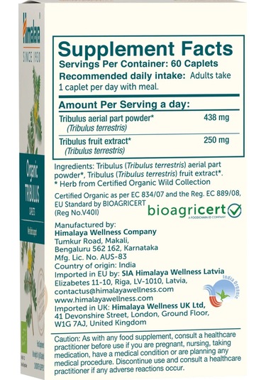 Himalaya Organic Tribulus 700 Mg 60 Tablet